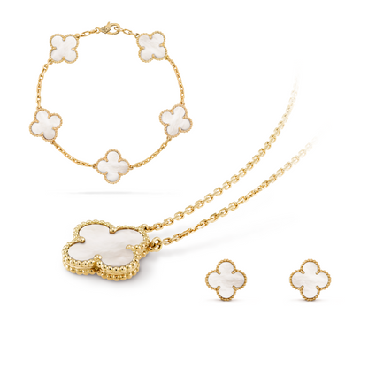 COLECCIÓN TRÉBOL CELESTIAL | ORO BLANCO