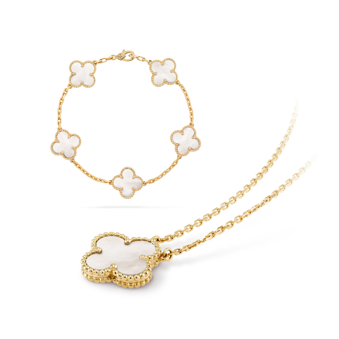 COLECCIÓN TRÉBOL CELESTIAL | ORO BLANCO