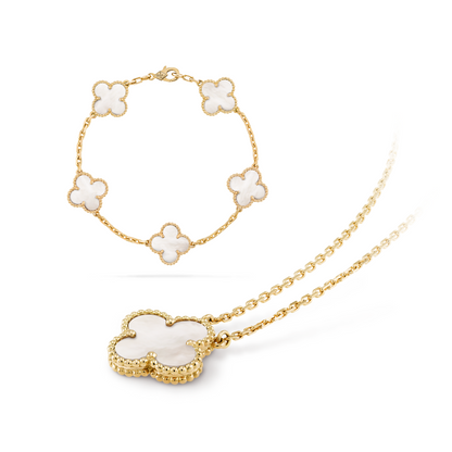 COLECCIÓN TRÉBOL CELESTIAL | ORO BLANCO