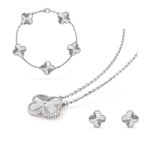 COLLEZIONE TRIFOGLIO CELESTE | ARGENTO