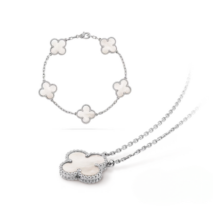 COLLEZIONE TRIFOGLIO CELESTE | ARGENTO